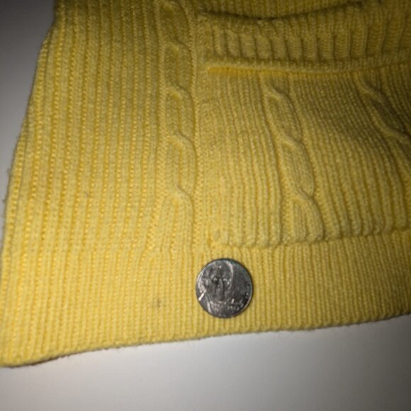 Vintage Yellow Cable Knit Sweater Vest - Picture 5 of 6